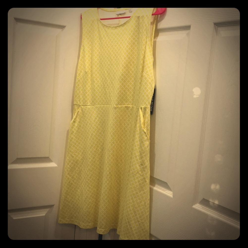 New York & co yellow dress